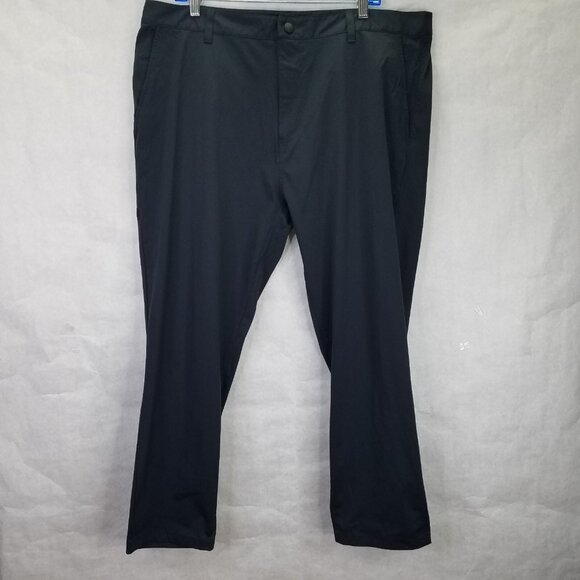 Rhone Commuter Pants Men's 40 Classic Straight Leg Black Stretch Chino Pockets - Picture 1 of 16
